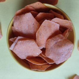 Batata Papad (red) | Potato Papad |बटाटा पापड | Pouch Packing
